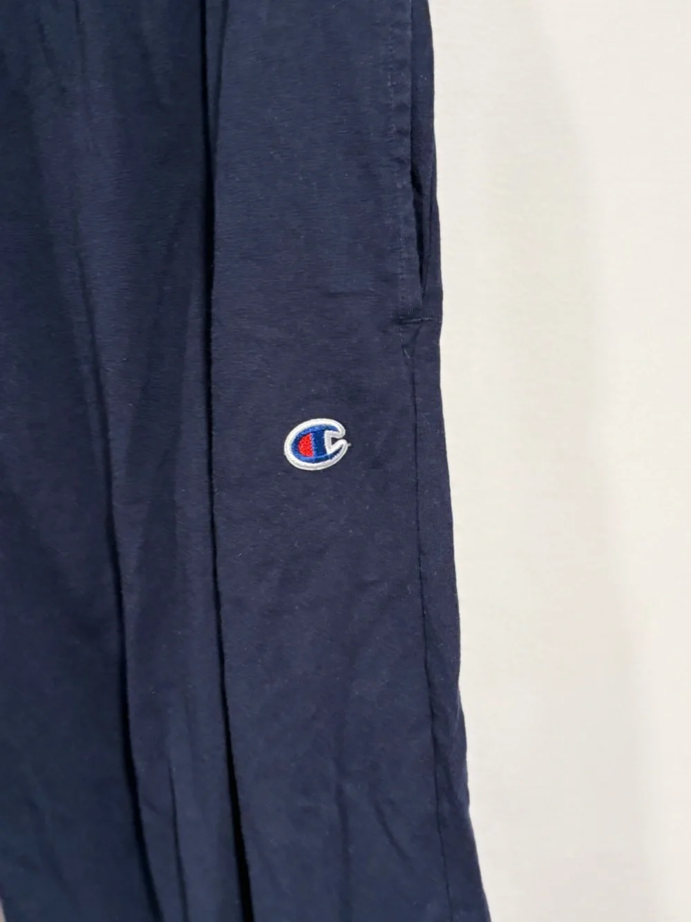 Champion Men's Dark Navy Athletic Joggers with Logo